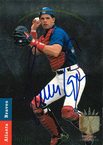 1993 Upper Deck SP Baseball Autographed Card #281-Javier Lopez-Atlanta Braves.jpg