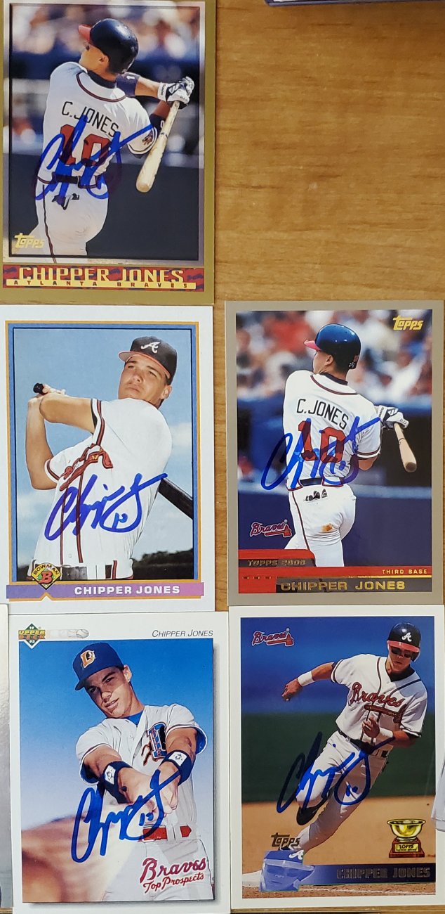 [Sportsgraphing.com] 2018 HOFer Chipper Jones CARD ONLY SIGNING