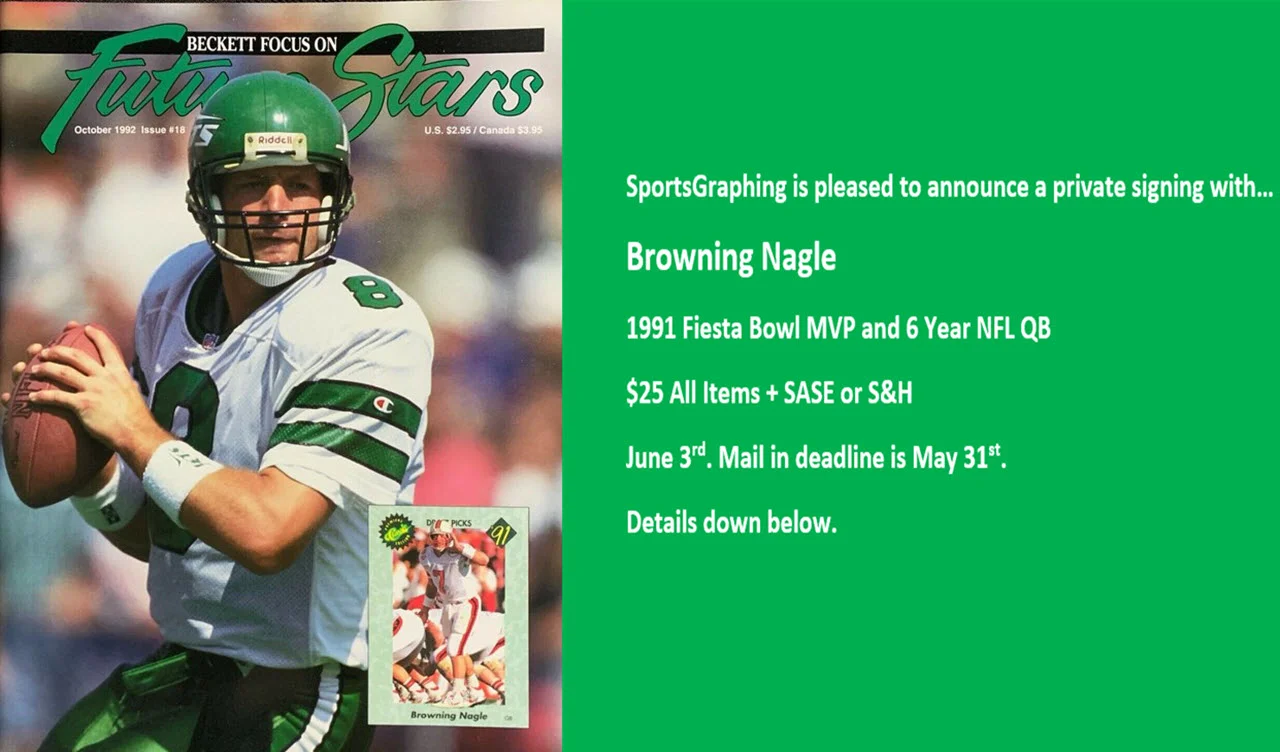 [Sportsgraphing.com] NFL QB Browning Nagle Private Signing June 3rd, 2023