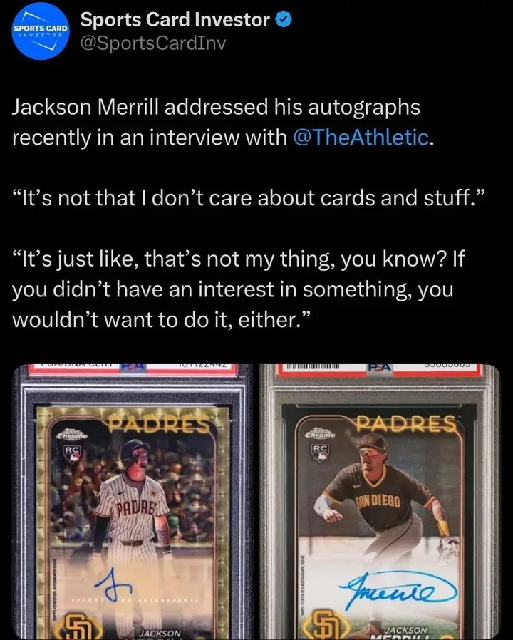 [Sportsgraphing.com] Exclusive Private Signing with Padres Star Jackson Merrill April 27th