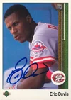 1989 Upper Deck Baseball Autographed Card #410-Eric Davis-Cincinnati Reds.jpg