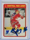 Vladimir Konstantinov 1990 O-Pee-Chee Red Army Inserts 21R Autographed Card.jpg